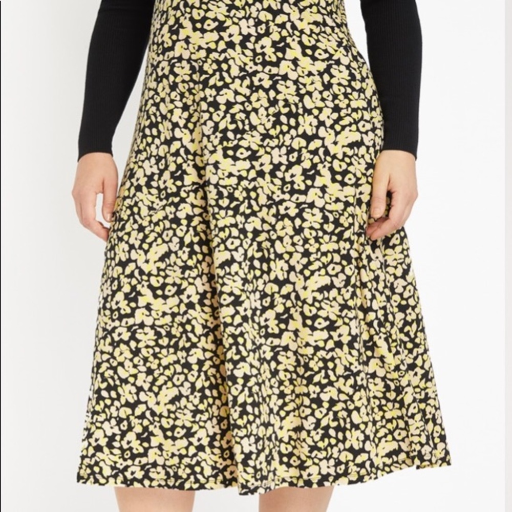 Eloquii Neon Cheetah Print Skirt NWT